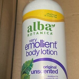 Alba Botanica Very Emollient Unscented Original Body Lotion